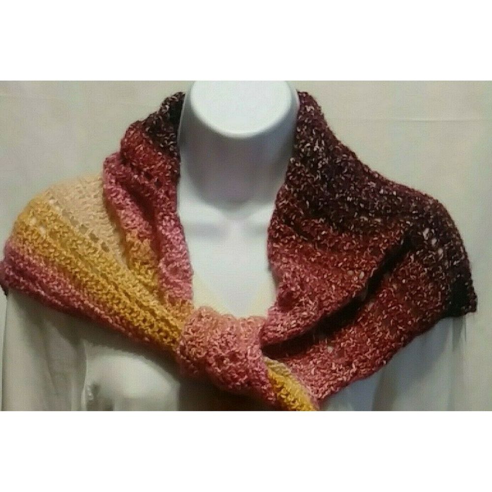 Shawl Women's Crochet Pink Rose Colorway